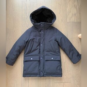 Crewcuts Black Hooded Puffer Jacket. Kids. Size 6-7years. Warm winter jacket.
